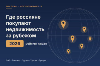 Где россияне покупают недвижимость за рубежом в 2026 году — рейтинг стран